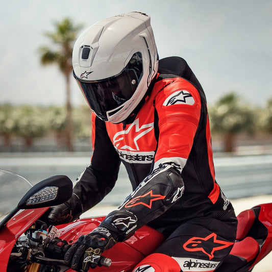 S-R10 SOLID HELMET WHT GLS/BLK MT