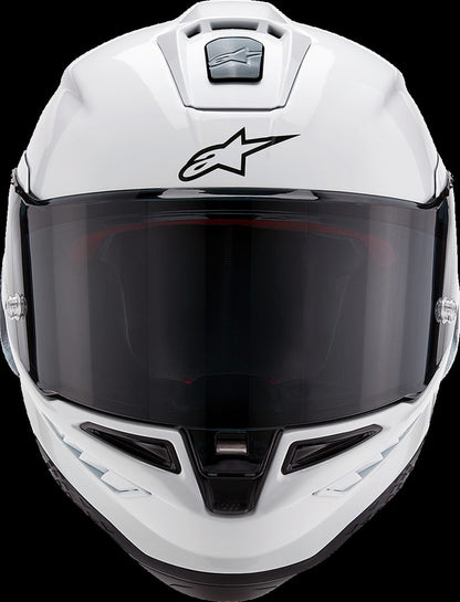 S-R10 SOLID HELMET WHT GLS/BLK MT
