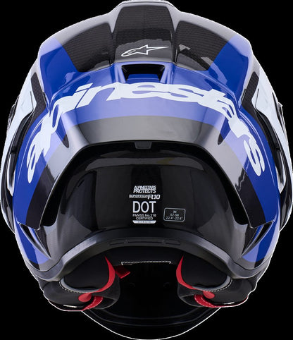 HELMET S-R10 ARIUS BK/WH/BL GLOSS ECE06/DOT