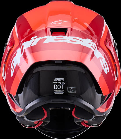 HELMET S-R10 ARIUS BK/WH/ DBL RD GLOSS ECE06/DOT