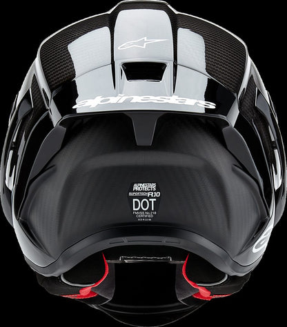 S-R10 SOLID HELMET BLK CARB M&G