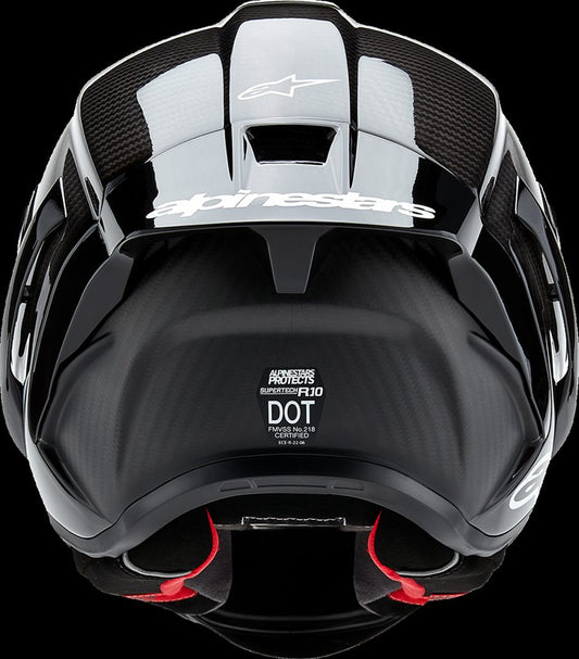 S-R10 SOLID HELMET BLK CARB M&G