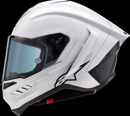 S-R10 SOLID HELMET WHT GLS/BLK MT