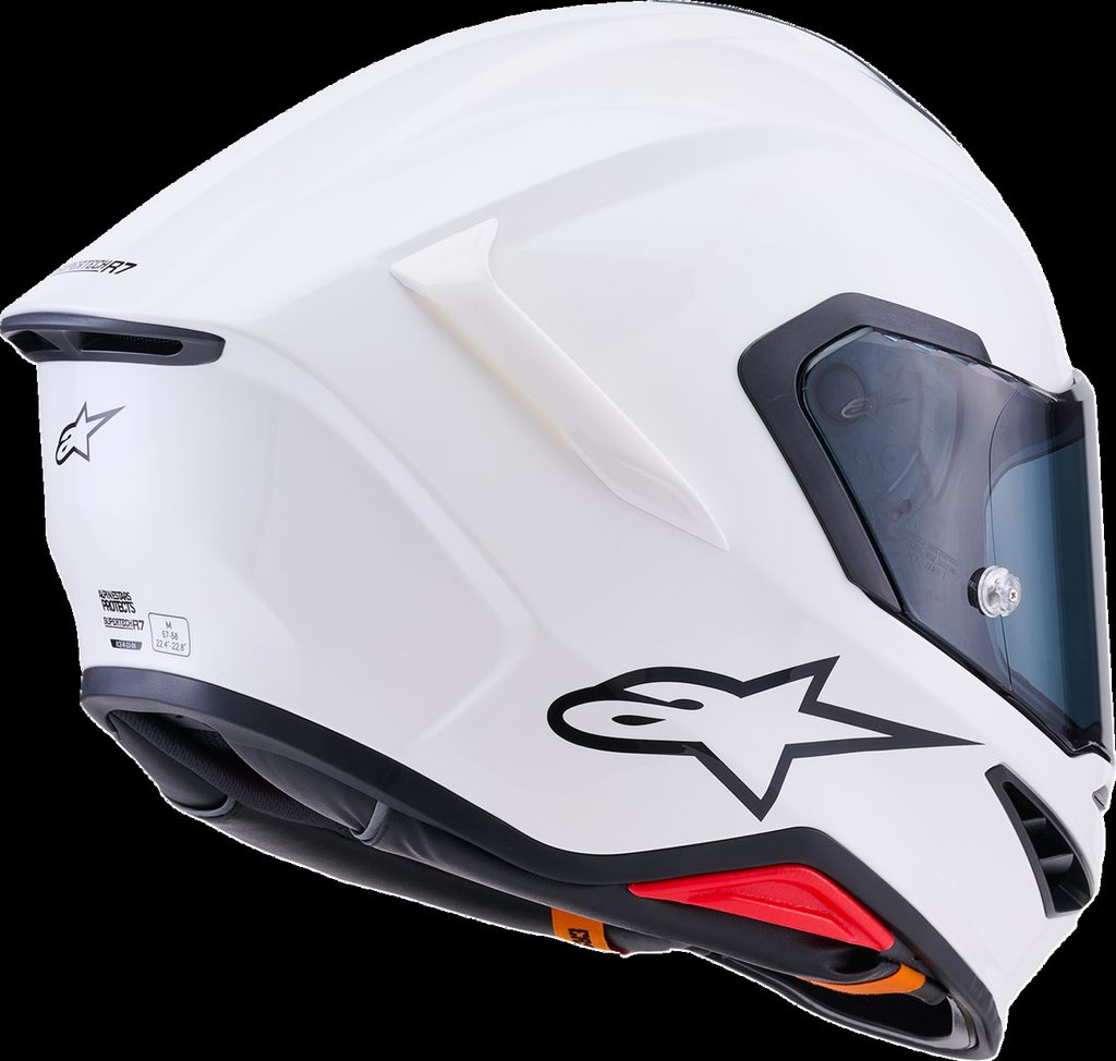 HELMET S-R7 SOLID WT GLOSS ECE06/DOT
