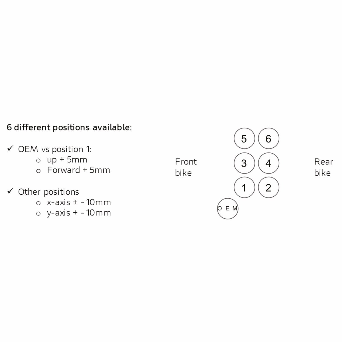 CNC REG. RIDER PED. SET 1409