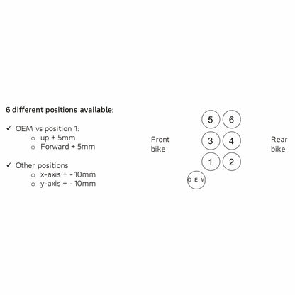 CNC REG. RIDER PED. SET 1409