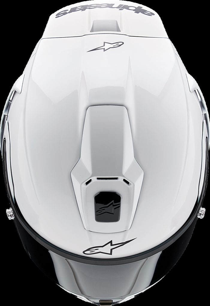 S-R10 SOLID HELMET WHT GLS/BLK MT