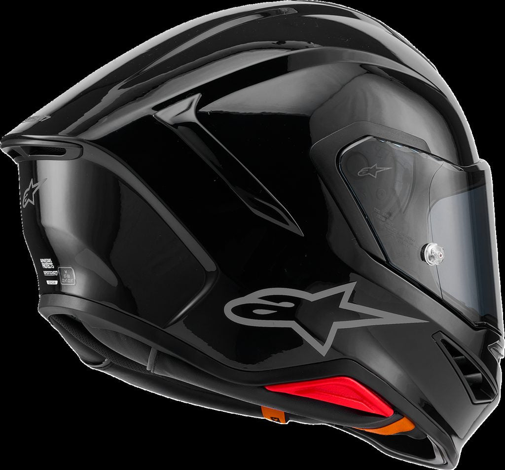 HELMET S-R7 SOLID BK GLOSS ECE06/DOT