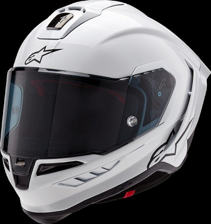 S-R10 SOLID HELMET WHT GLS/BLK MT