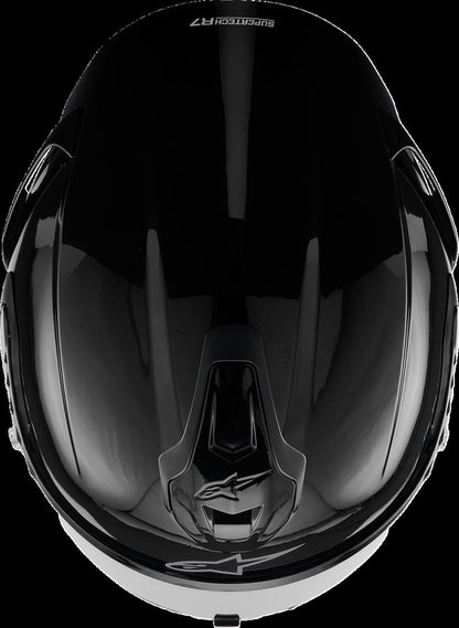 HELMET S-R7 SOLID BK GLOSS ECE06/DOT