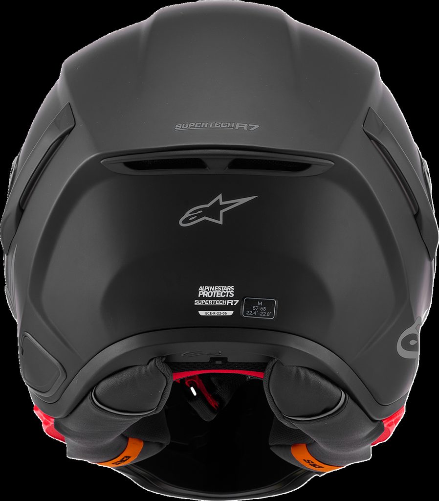 HELMET S-R7 SOLID BK MATT ECE06/DOT