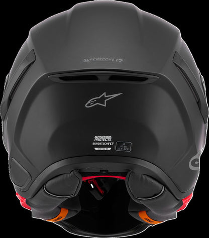HELMET S-R7 SOLID BK MATT ECE06/DOT