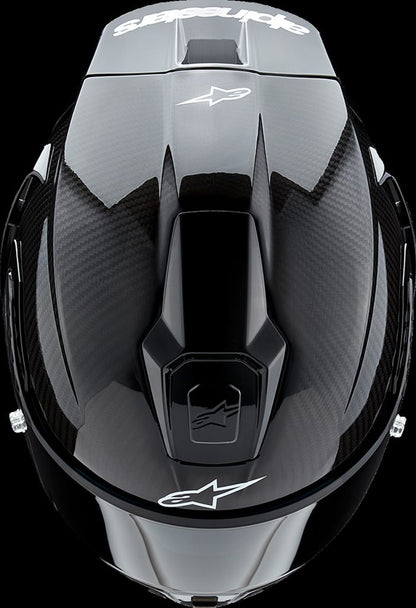 S-R10 SOLID HELMET BLK CARB M&G