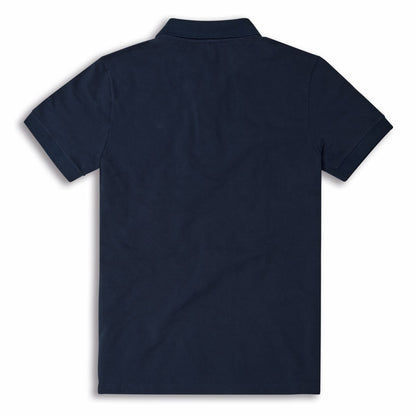 Navy Smart Short-Sleeved Polo Shirt